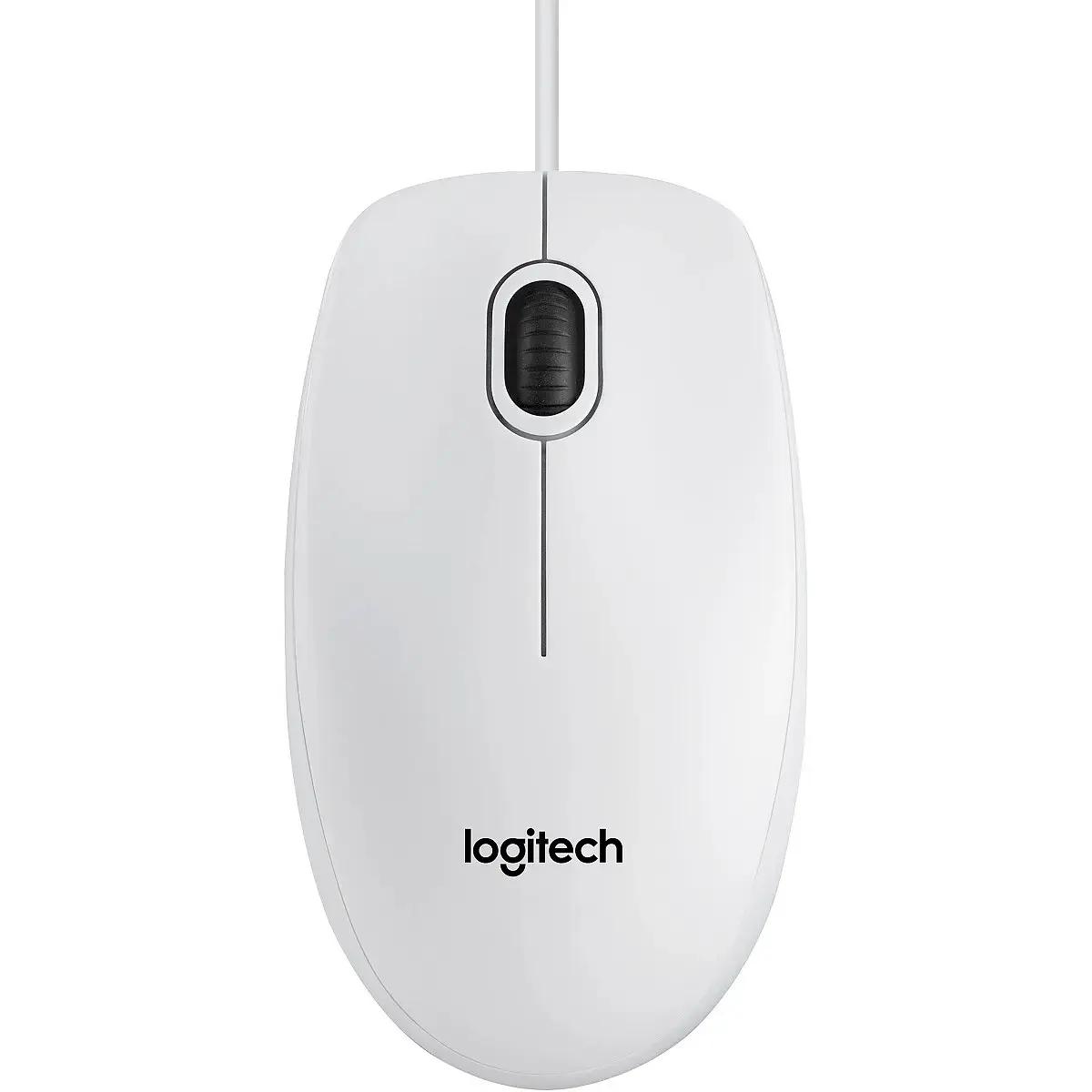 Logitech B100 computer mouse 800 DPI | USB white