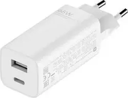 Xiaomi Charger (Type-A + Type-C) EU GaN Fast charging  White  65 W