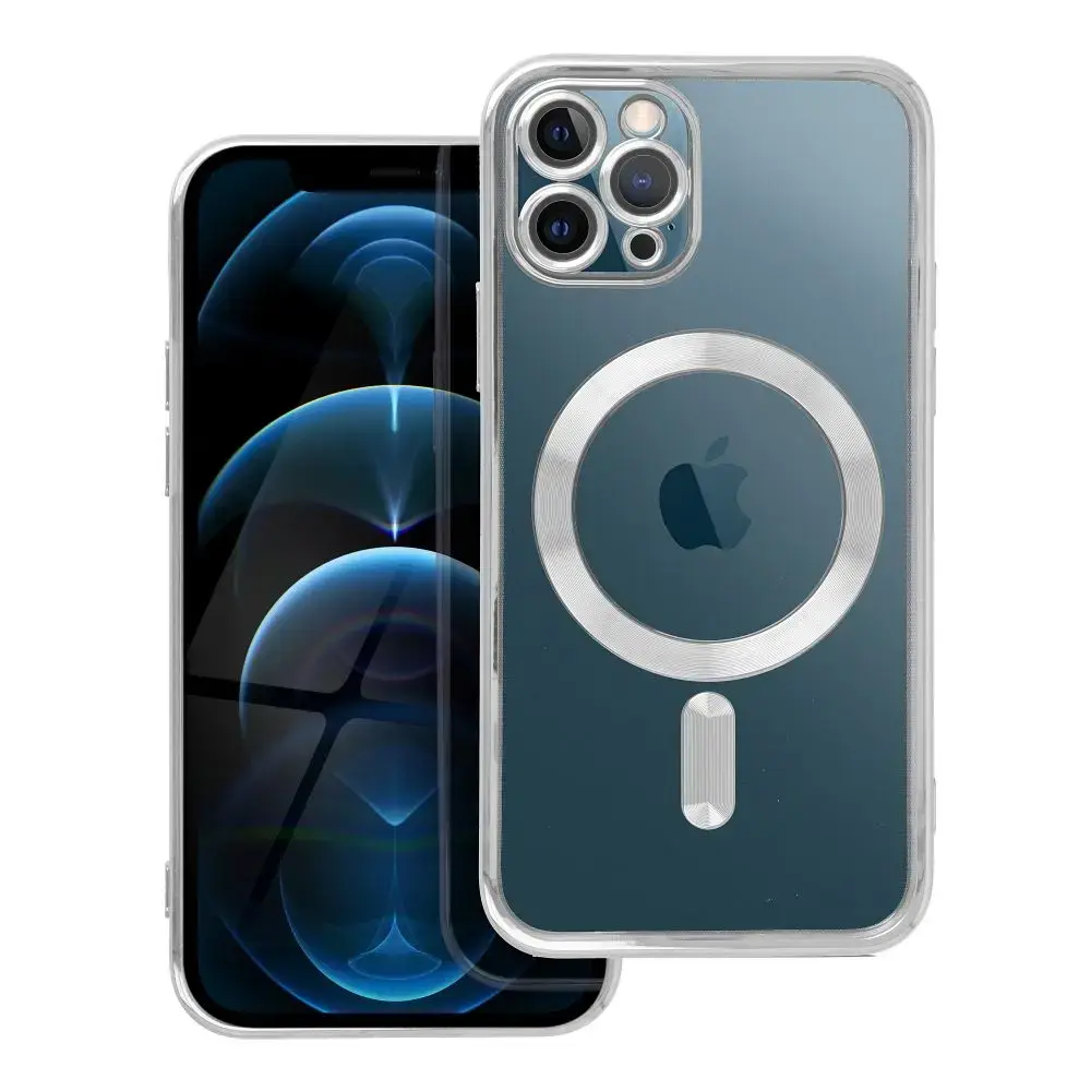 Case for iPhone 11 PRO Electro Mag Cover compatible with MagSafe silver