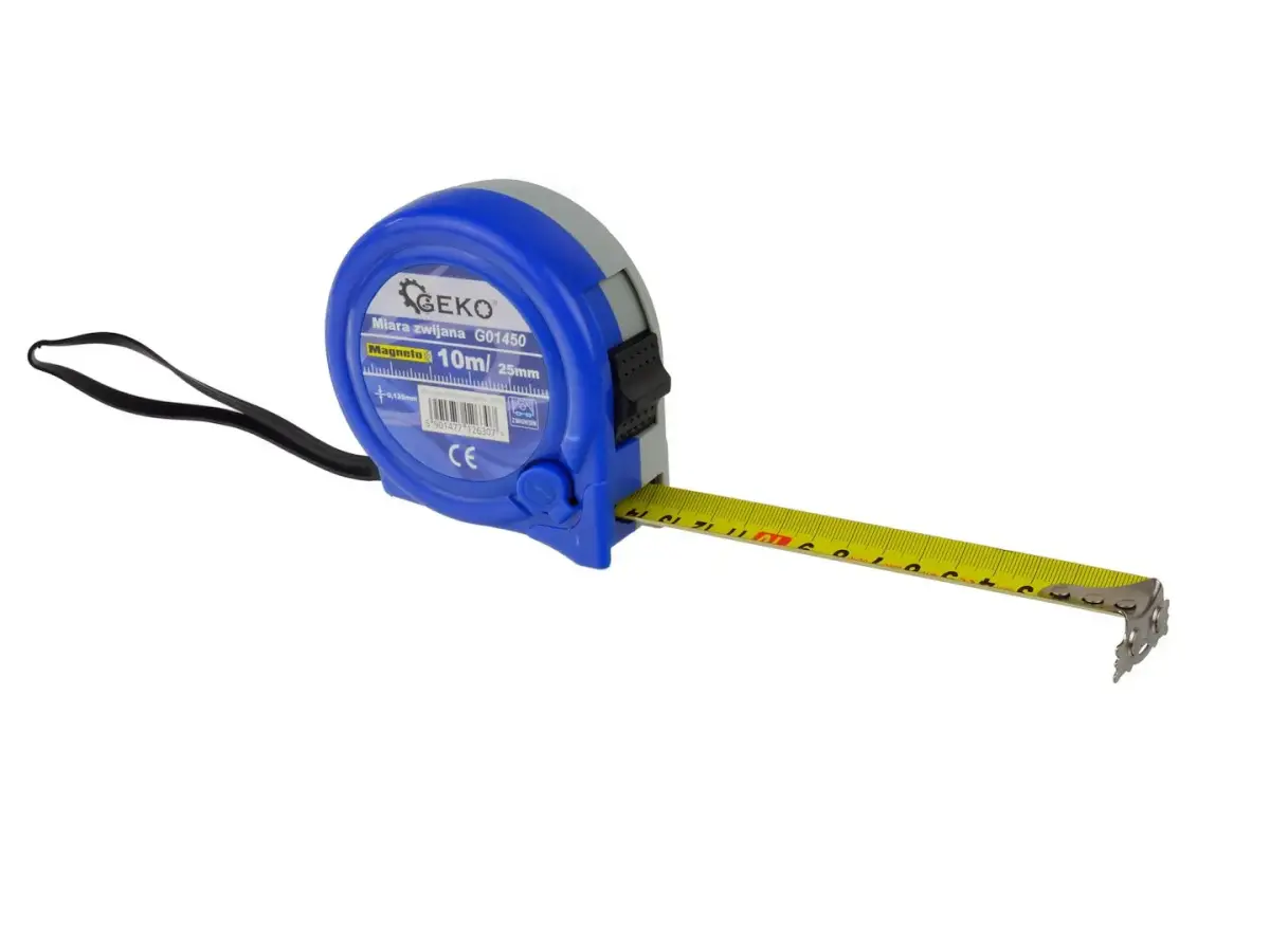 Magnētiskā mērlente 10m x 25mm GEKO