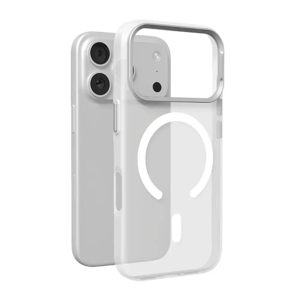 Puro Lightfeel maciņš ar MagSafe atbalstu telefonam iPhone 17 Pro caurspīdīgs balts