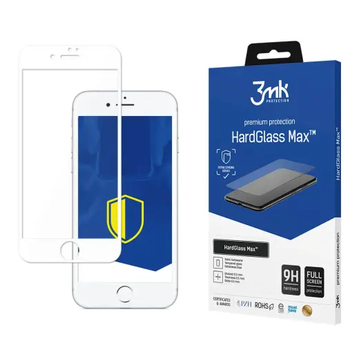 Apple iPhone 8 Plus White - 3mk HardGlass Max™ screen protector