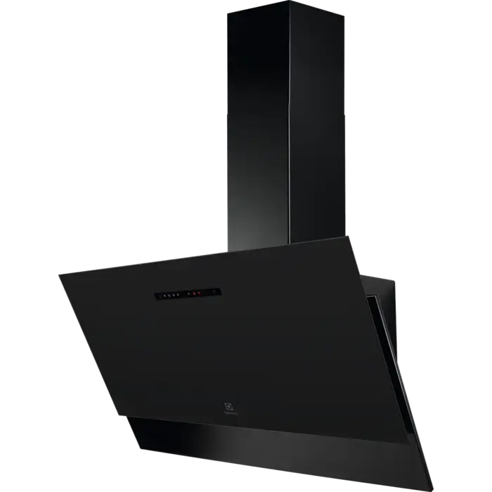 Electrolux skursteņa tipa nosūcējs, 90 cm, melns