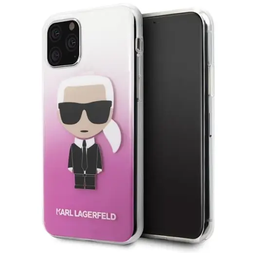Karl Lagerfeld KLHCN58TRDFKPI iPhone 11 Pro różowy|pink Gradient Ikonik Karl