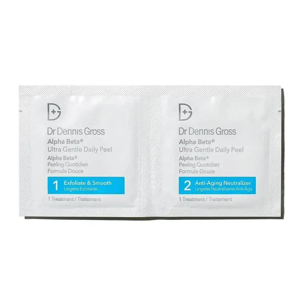 Set, Dr. Dennis Gross, Alpha Beta Ultra Gentle, Exfoliating, Peel-Off Pads, 5 pcs