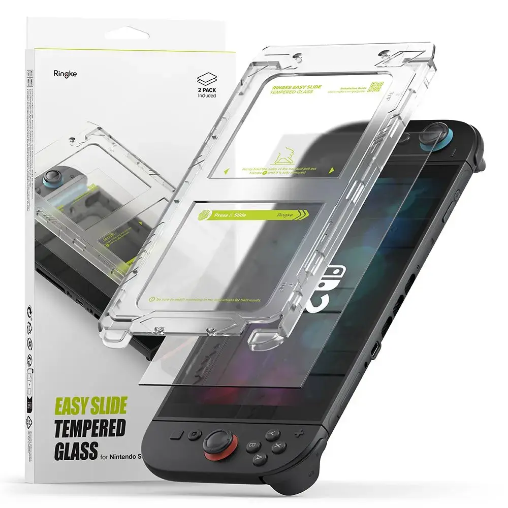 SZKŁO HARTOWANE RINGKE EASY SLIDE 2-PACK NINTENDO SWITCH 2 CLEAR