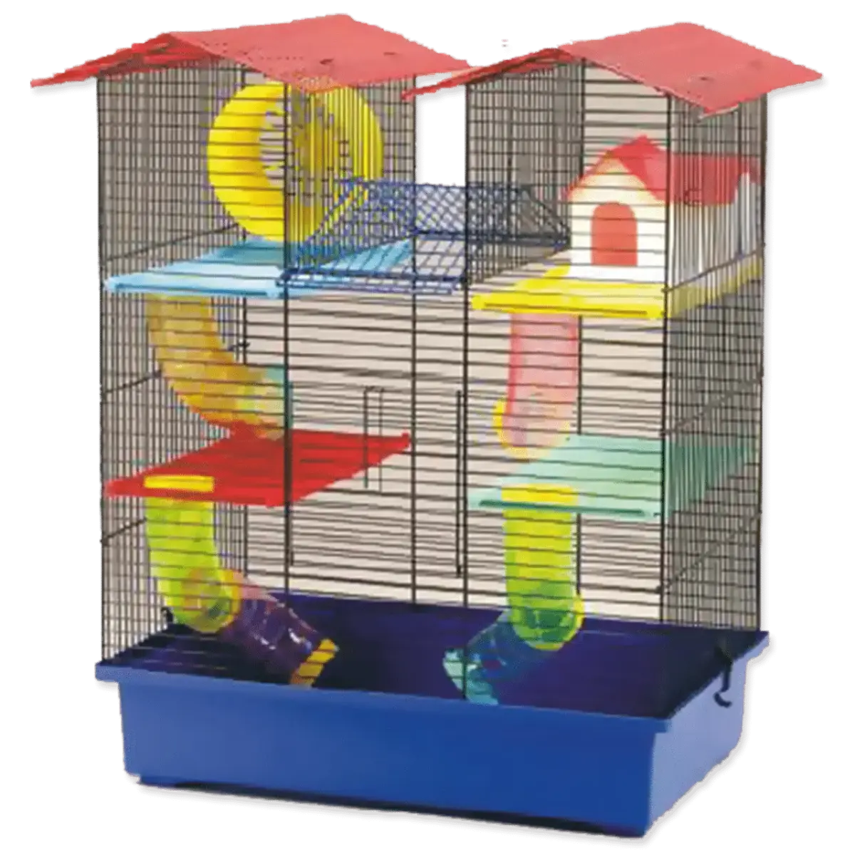 Būris : Placek Cage CH 2, blue+red, 55*38*62cm