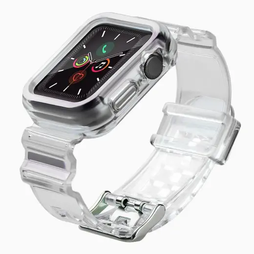 Silikoninis išmaniojo laikrodžio dirželis Apple Watch (44 mm) | silikoninis | juodas