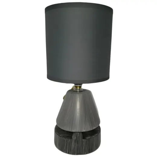 Keramiskā galda lampa, 60W, E14, pelēka BESK