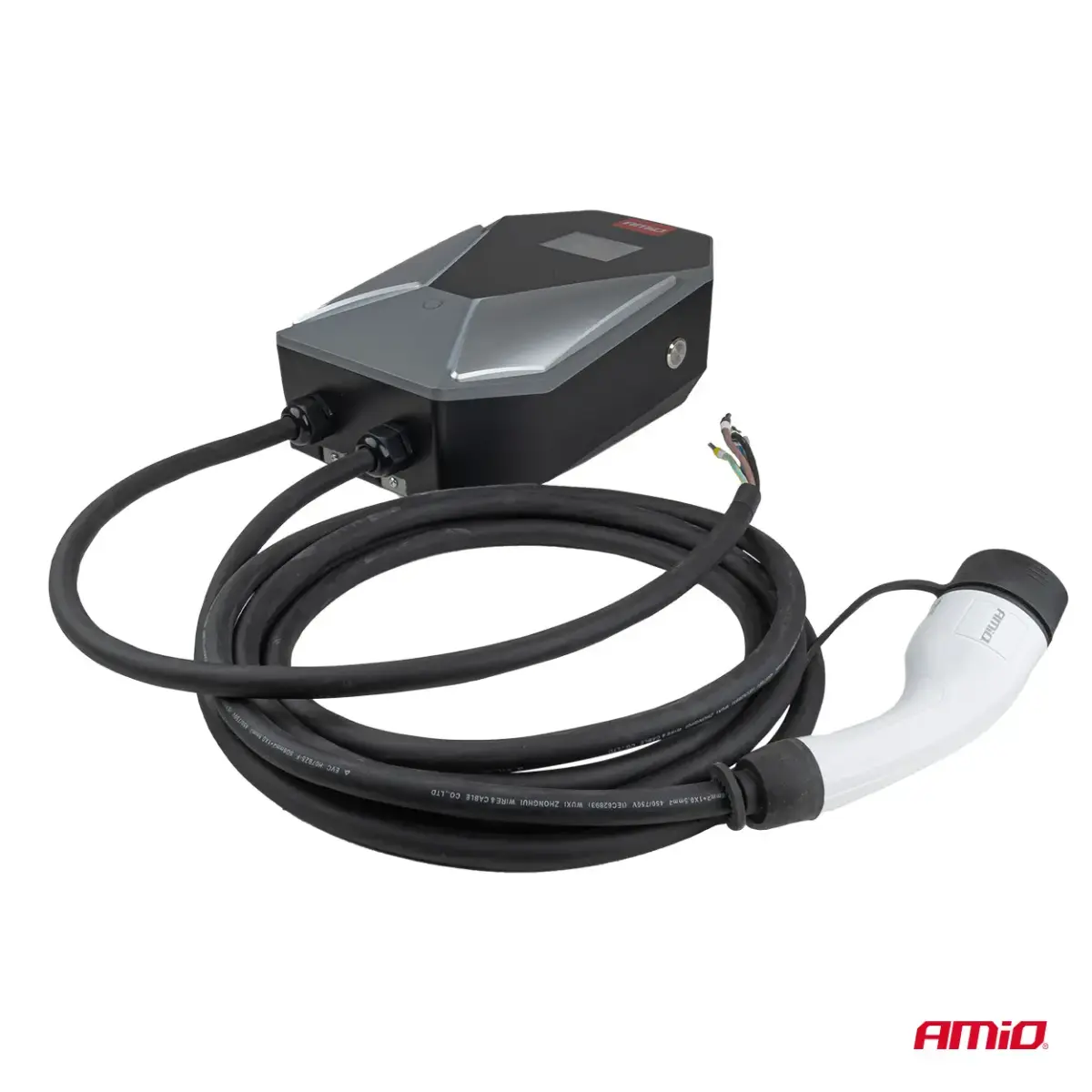 Wall-mounted EV Charger three-phase 22kW 32A 400V AMIO-04843