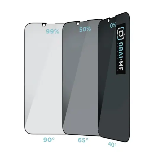 OBAL:ME Privacy 5D Glass Screen Protector for Apple iPhone 13 Pro Max|14 Plus Black