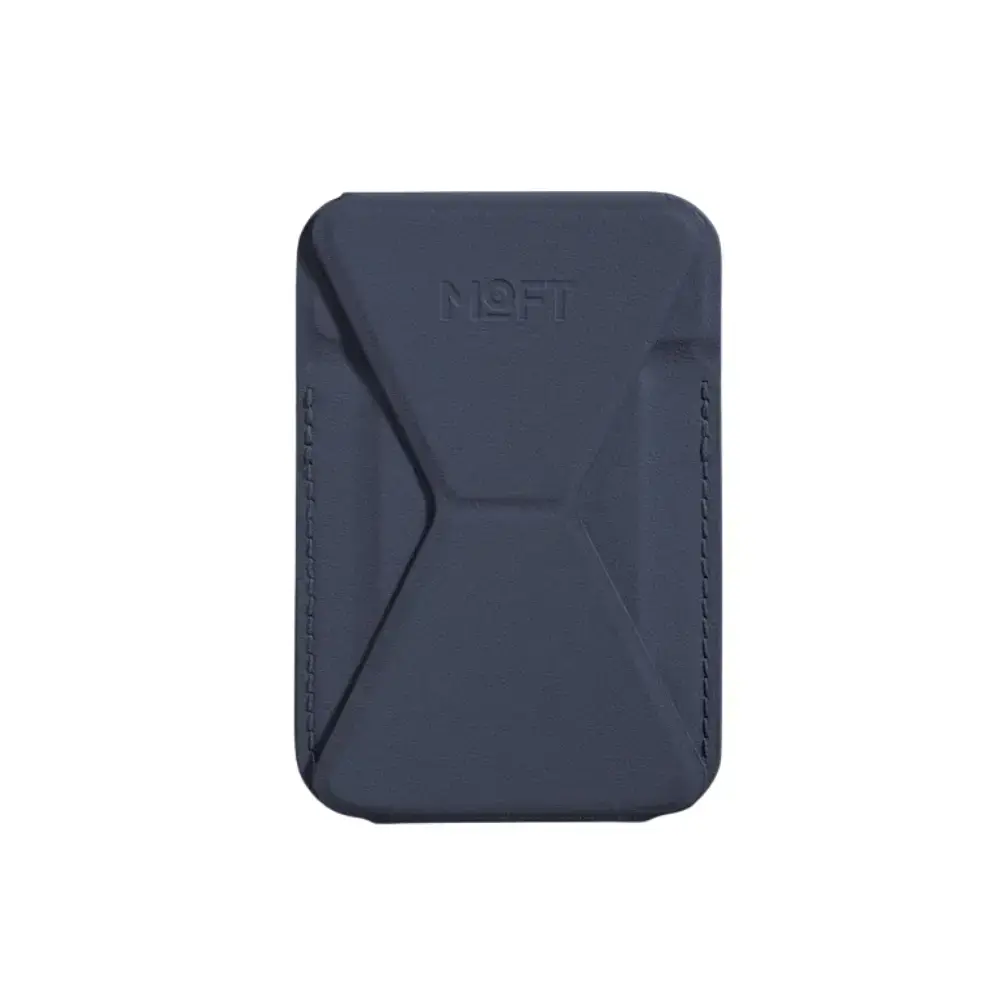 Moft Movas Snap-On MagSafe Magnetic Wallet and Phone Stand navy blue