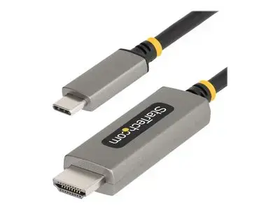 StarTech.com 6ft (2m) USB-C to HDMI Adapter Cable, 8K 60Hz, 4K 144Hz, HDR10, USB Type-C to HDMI 2.1 Video Converter Cable, USB-C DP Alt Mode|USB4|Thunderbolt 3|4 Compatible - USB-C Laptop to HDMI Monitor (135B-USBC-HDMI212M) - adapter cable - 2 m