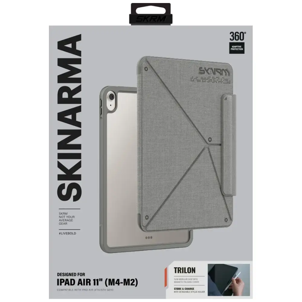 Case Skinarma Trilon for iPad Air 11" M2  2024 / M4 2026 grey