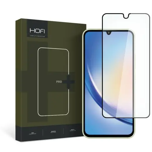 HOFI GLASS PRO+ RŪDĪTS STIKLS GALAXY A34 5G MELNS