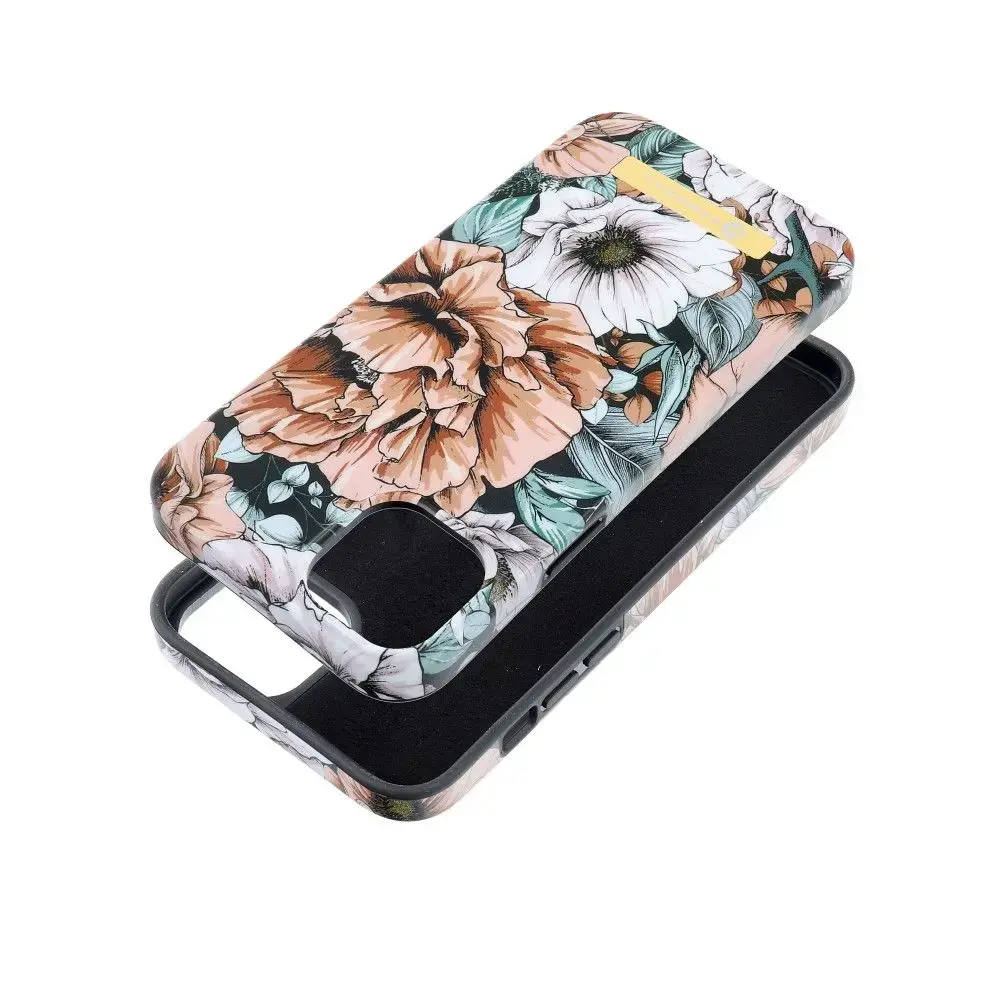 Forcell F-Protect Mirage maciņš ar MagSafe atbalstu telefonam iPhone 14 Plus varavīksnes krāsā (dizains bloom bush)