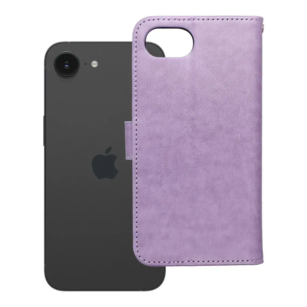 MEZZO dreamcatcher grāmatveida maciņš telefonam iPhone 16e violets