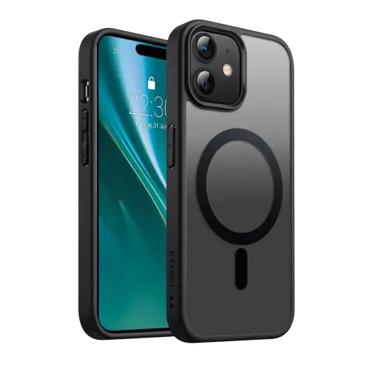 Etteri Matt Mag case for iPhone 12 / 12 Pro 6,1" black
