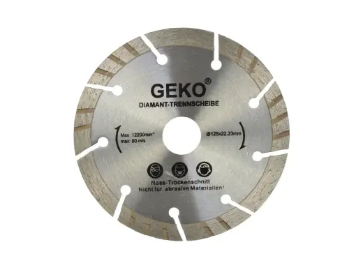 Segmenteeritud Turbo serva teemantketas 125mm x 22mm LASER-hall