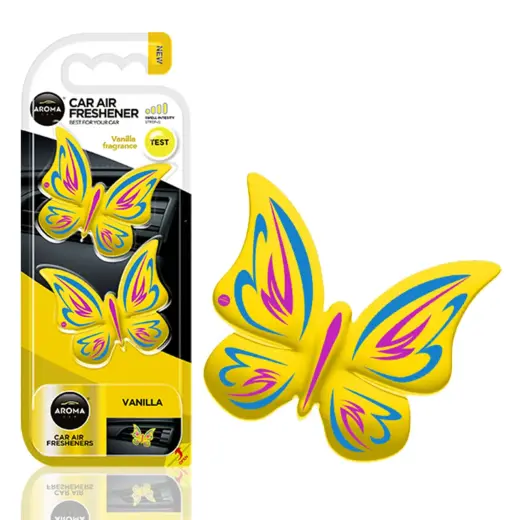 Car air freshener AROMA FANCY SHAPES BUTTERFLY Vanilla
