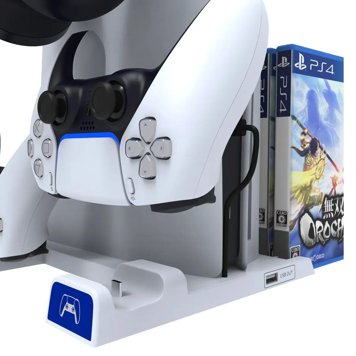 iPega P5S009 Multifunctional Charging Stand for PS5 Slim White
