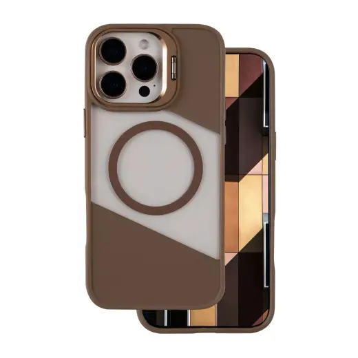 Fusion Mag phone case with MagSafe support for iPhone 16 Pro brown