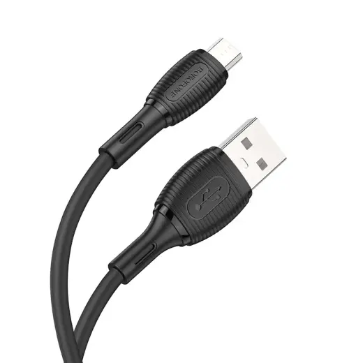 Borofone BX86 Advantage data transfer and charging cable | USB-A to Micro USB | 12W | 1m | black