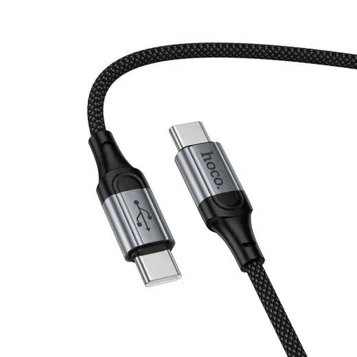 HOCO X121 data transfer and charging cable | USB-C to USB-C | PD, QC 3.0 | 60W | 1.5m | black