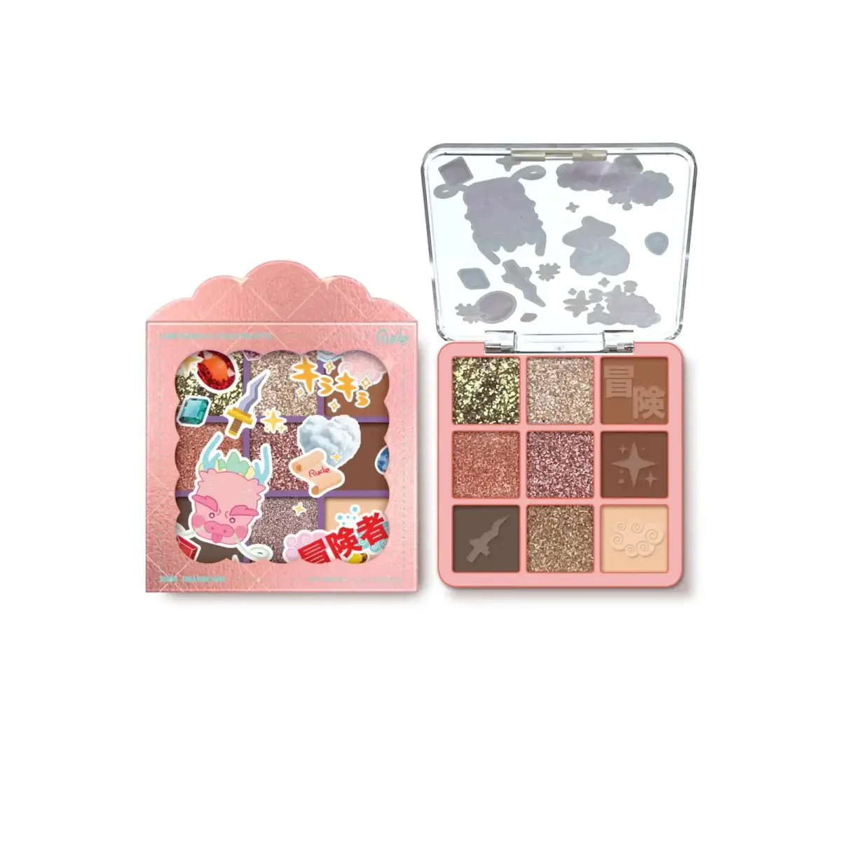 Rude Cosmetics, Treasure Hunt, Eyeshadow Palette, 9 Shades