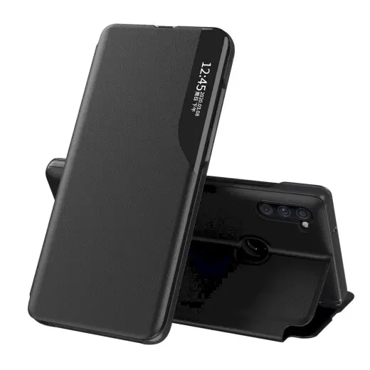 Fusion eco leather view book case for Xiaomi Poco X3 black