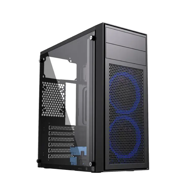 Computer Case Midi Towe Fornax M100B ATX black