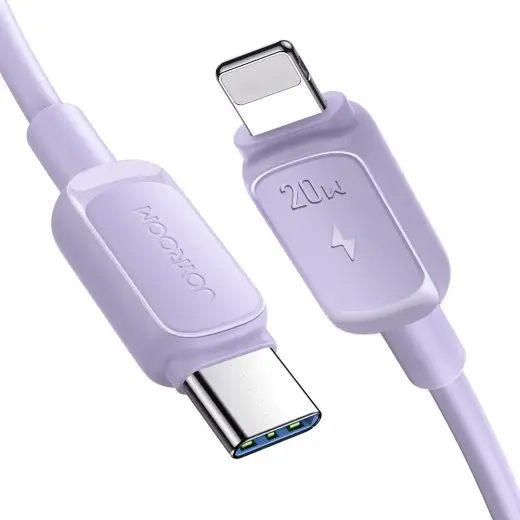 Joyroom S-CL020A14 datu pārraides un uzlādes vads | USB-C uz Lightning | 20W | 1.2m | violets