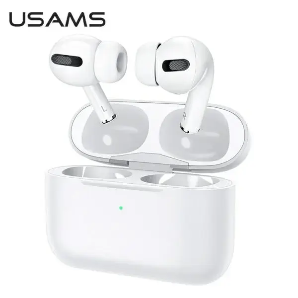 USAMS Słuchawki Bluetooth 5.0 TWS ANC YB Series bezprzewodowe biały|white BHUYB01 (US-YB001)