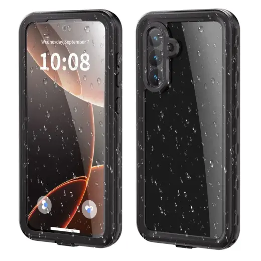 Shellbox vandeniui atsparus telefono dėklas Samsung Galaxy A56 (A566) juodas