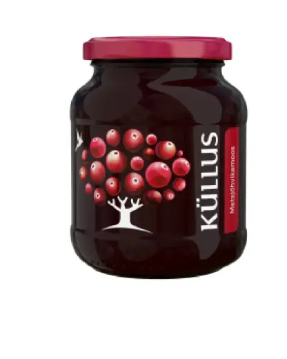 Meža dzērveņu ievārījums KULLUS, ar ogām, 400g