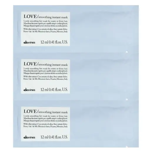 Davines, Love Smoothing, Hair Treatment Cream Mask, 12 pcs, 12 ml