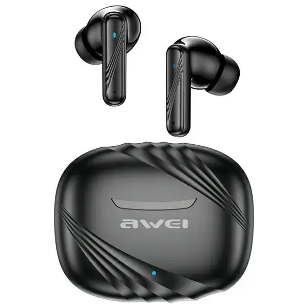 AWEI Bluetooth headphones 5.3 TA6 ANC+ docking station black