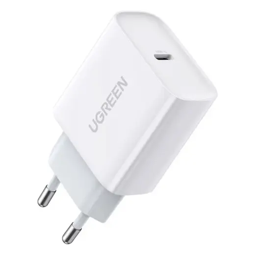 Ugreen 60450 reisilaadija | 20W | PD, QC | USB-C | valge