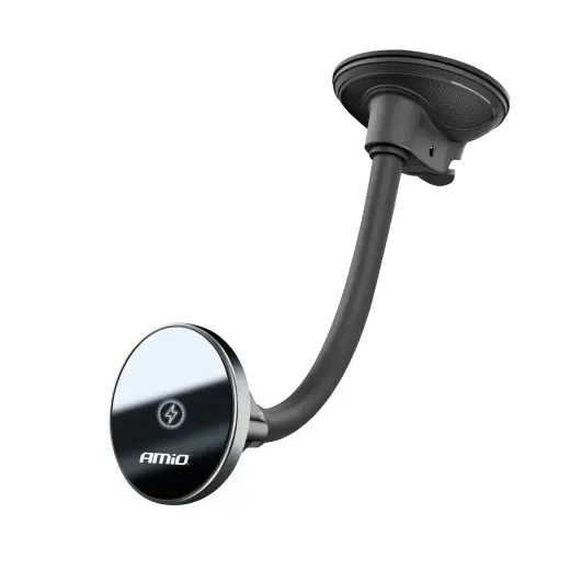 Suction mount Phone Holder with Wireless Charger 15W AMIO-03777