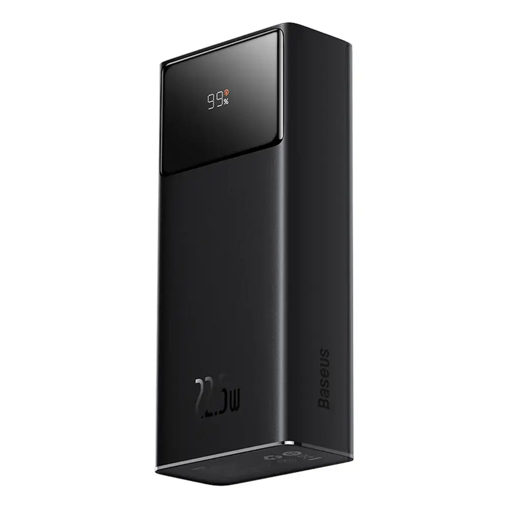 Baseus EnerFill FP41 ārējais akumulators (powerbank) | 30 000 mAh | 22.5W | USB-A, USB-C | melns