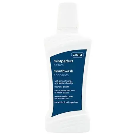 Ziaja Active Mouthwash - Mouthwash Against Caries - 500 Ml