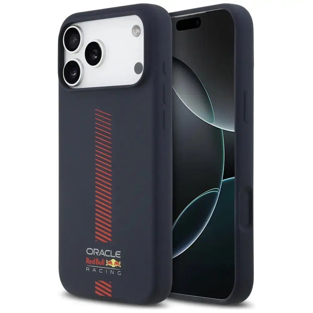 Red Bull Silicone Powerbar maciņš ar MagSafe atbalstu telefonam iPhone 17 Pro Max tumši zils