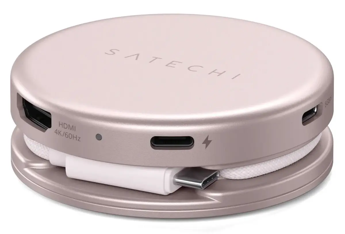 Adapter HUB 5in1 USB C Satechi OntheGo STPOTG5P blush