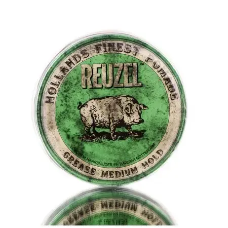 Green Grease Medium Hold Pomade by Reuzel for Men - 1.3 Oz Pomade