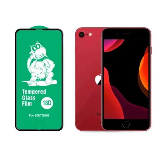Fusion Full Glue 18D Tempered Glass Защитное стекло для экрана Apple iPhone SE (2020) Черное