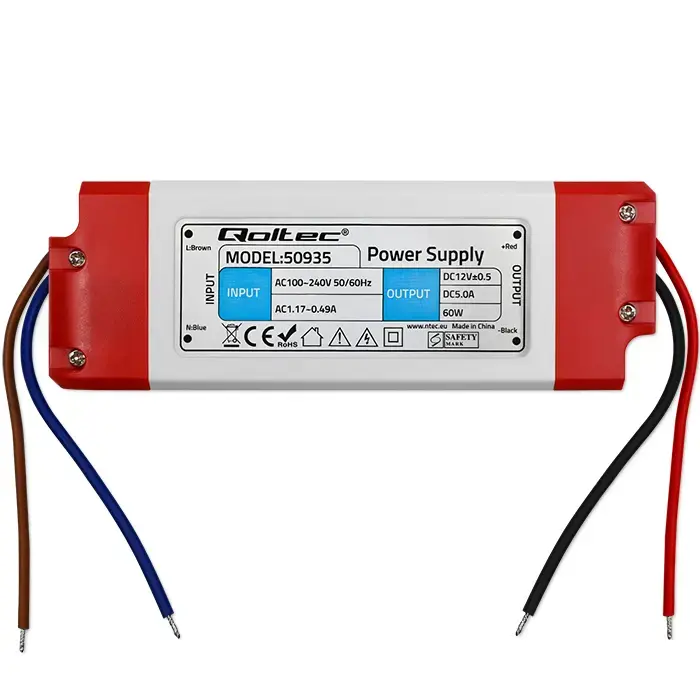 Qoltec LED Driver IP20 60W | 12V | 5A
