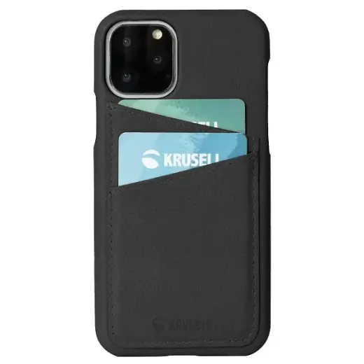 Krusell iPhone 11 Pro Max Sunne 2 Card Cover czarny|black 61797 BackCover