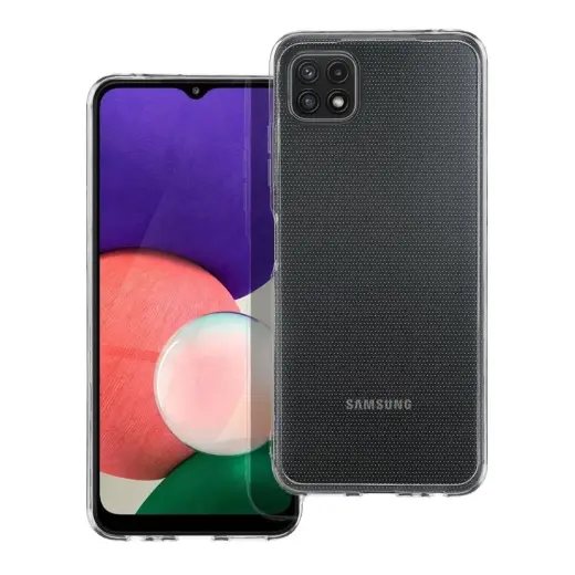 CLEAR 2 mm maciņš telefonam Samsung Galaxy A22 5G (A226) caurspīdīgs