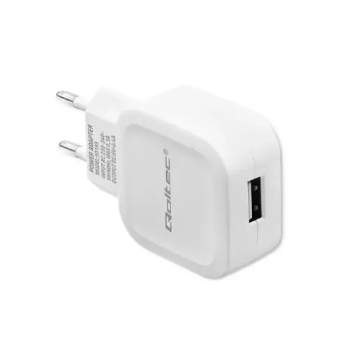 Qoltec Charger travel charger | 12W | USB-A | white