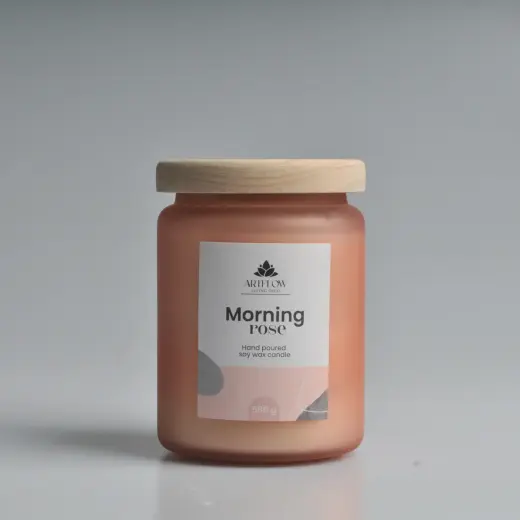 Aromātiskā svece MORNING ROSE 580gr, +|- 60h